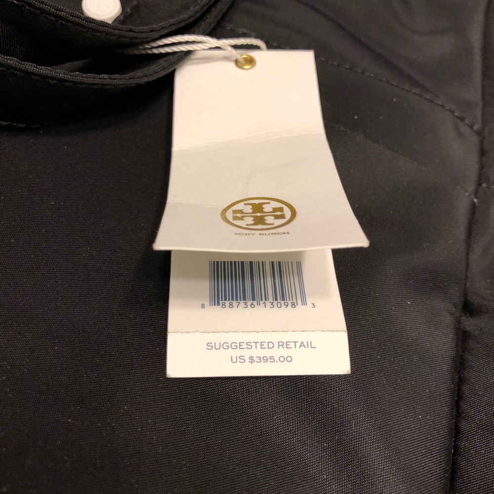 Tory Burch Black Nylon Baby Tote with Gold Logo - Picture 4 of 4